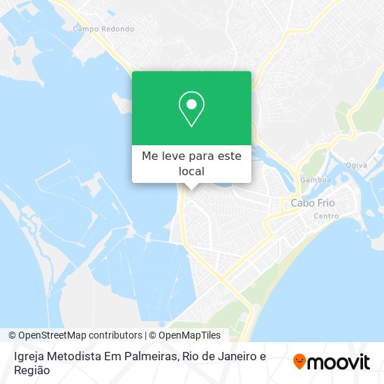 Igreja Metodista Em Palmeiras mapa