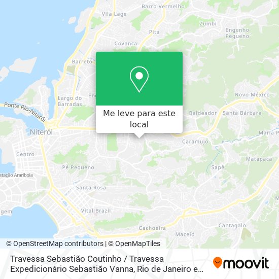 Travessa Sebastião Coutinho / Travessa Expedicionário Sebastião Vanna mapa