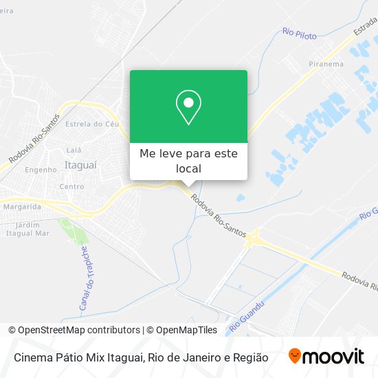Cinema Pátio Mix Itaguai mapa