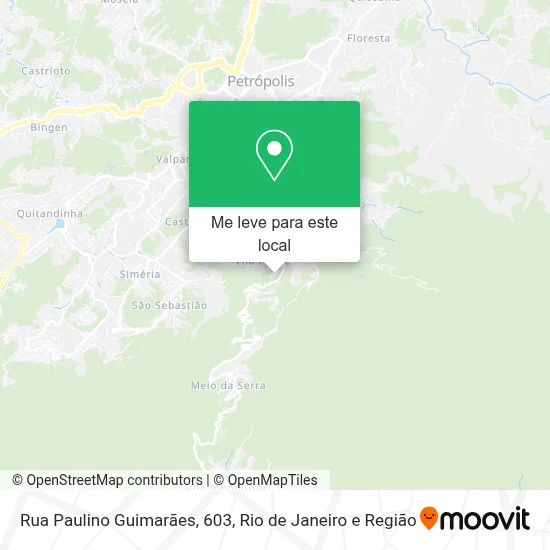 Rua Paulino Guimarães, 603 mapa