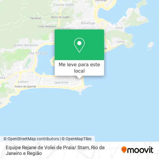 Equipe Rejane de Volei de Praia/ Stam mapa