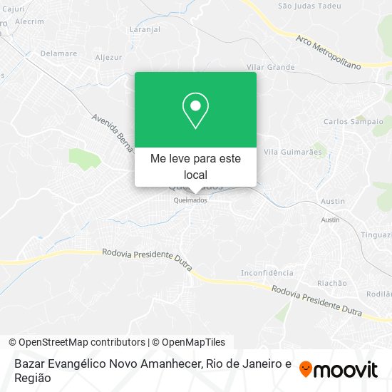 Bazar Evangélico Novo Amanhecer mapa