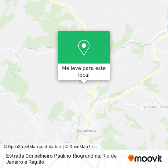 Estrada Conselheiro Paulino-Riograndina mapa