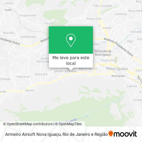 Armeiro Airsoft Nova Iguaçu mapa