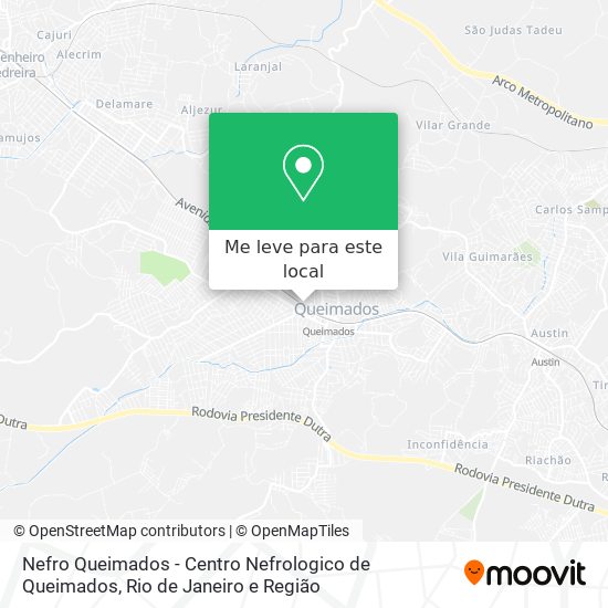 Nefro Queimados - Centro Nefrologico de Queimados mapa