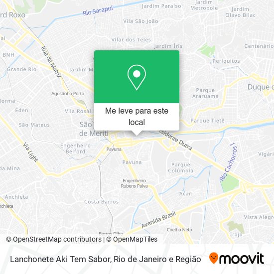Lanchonete Aki Tem Sabor mapa