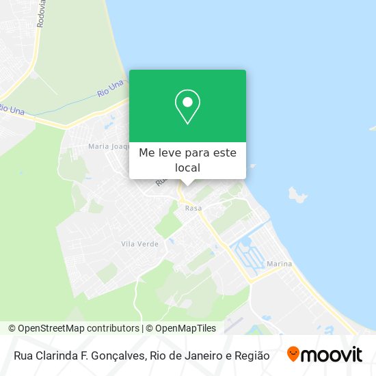 Rua Clarinda F. Gonçalves mapa
