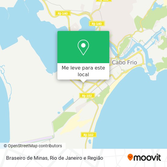 Braseiro de Minas mapa