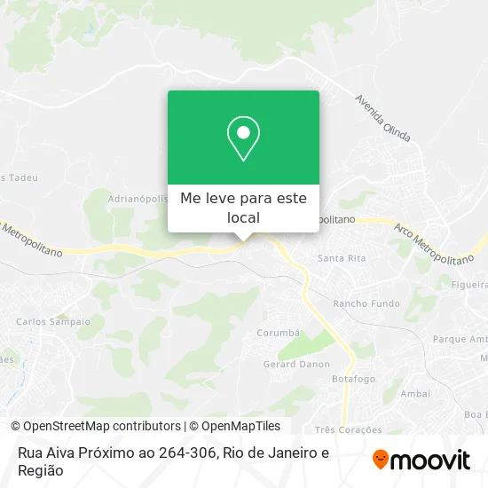 Rua Aiva Próximo ao 264-306 mapa