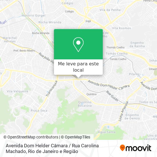 Avenida Dom Helder Câmara / Rua Carolina Machado mapa