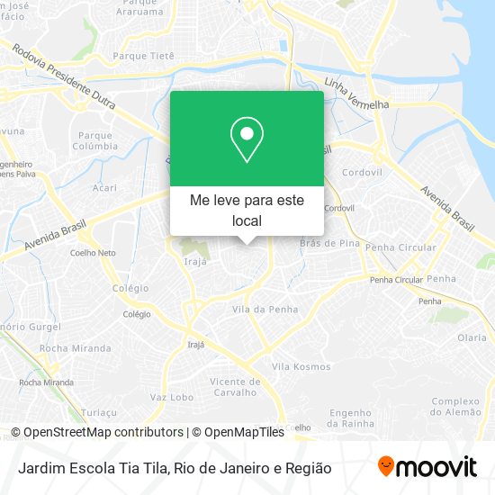 Jardim Escola Tia Tila mapa