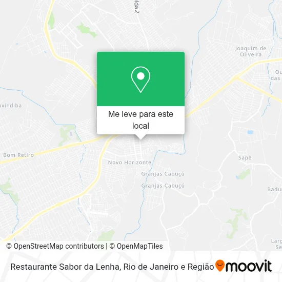 Restaurante Sabor da Lenha mapa