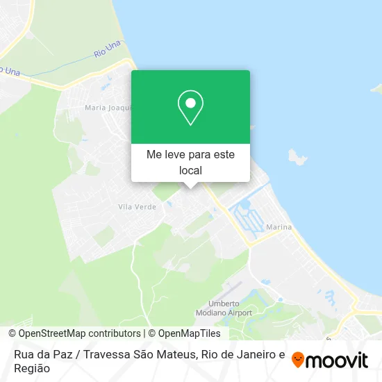 Rua da Paz / Travessa São Mateus mapa