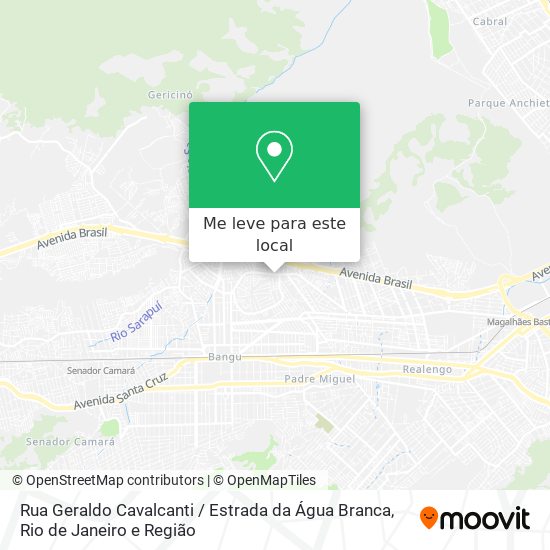Rua Geraldo Cavalcanti / Estrada da Água Branca mapa