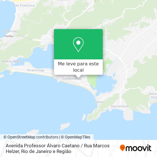 Avenida Professor Álvaro Caetano / Rua Marcos Helzer mapa