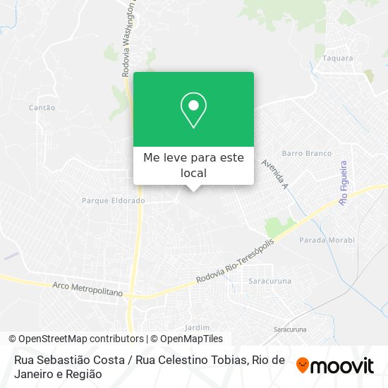 Rua Sebastião Costa / Rua Celestino Tobias mapa