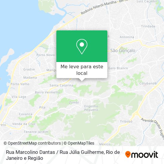 Rua Marcolino Dantas / Rua Júlia Guilherme mapa