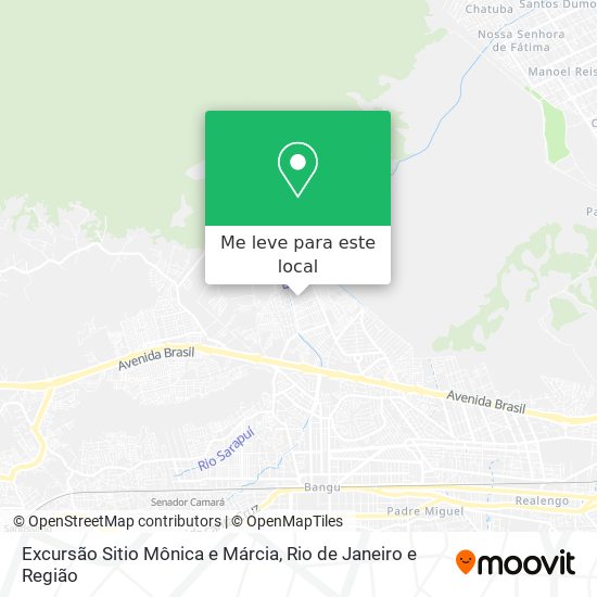 Excursão Sitio Mônica e Márcia mapa