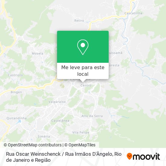Rua Oscar Weinschenck / Rua Irmãos D'Ângelo mapa