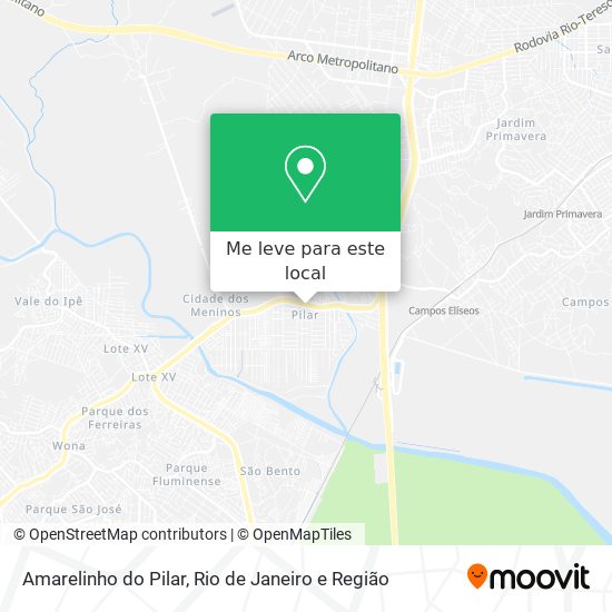 Amarelinho do Pilar mapa