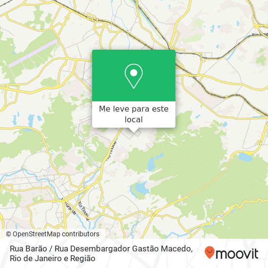 Rua Barão / Rua Desembargador Gastão Macedo mapa