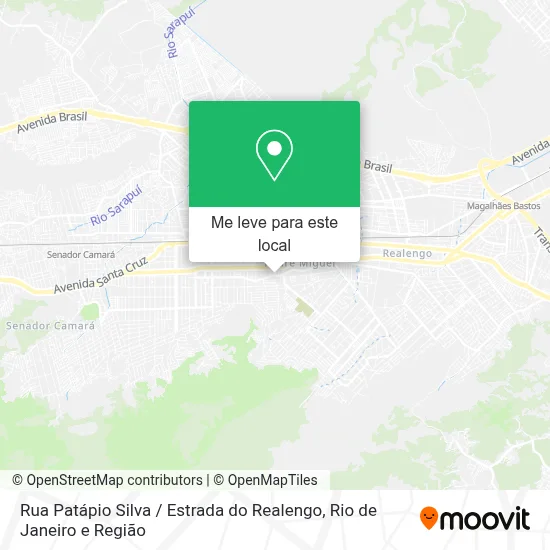Rua Patápio Silva / Estrada do Realengo mapa
