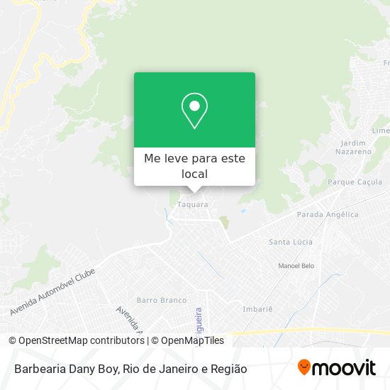 Barbearia Dany Boy mapa