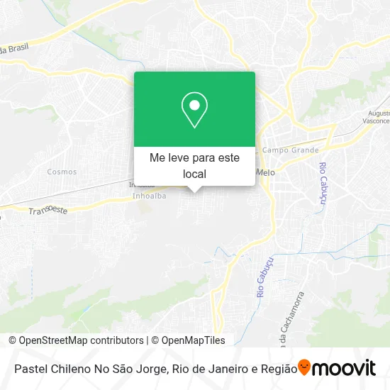 Pastel Chileno No São Jorge mapa