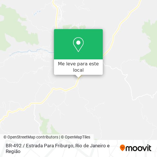 BR-492 / Estrada Para Friburgo mapa