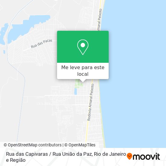 Rua das Capivaras / Rua União da Paz mapa
