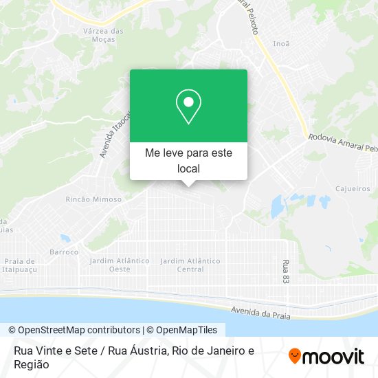 Rua Vinte e Sete / Rua Áustria mapa