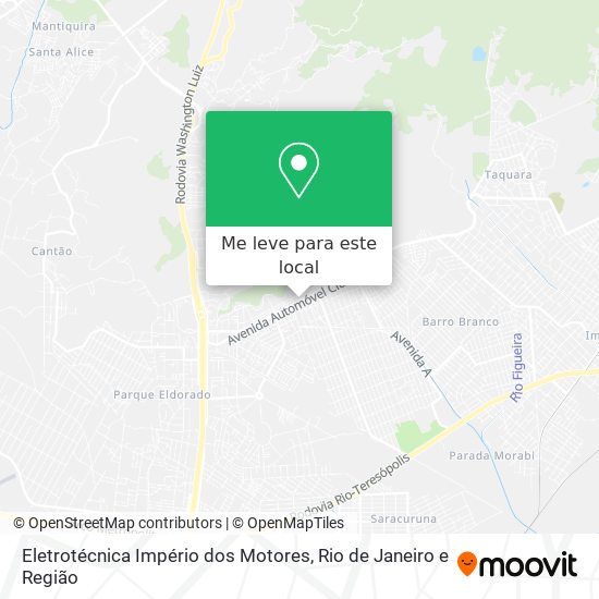 Eletrotécnica Império dos Motores mapa