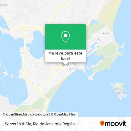 Sorvetão & Cia mapa