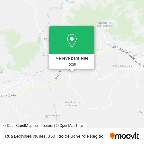 Rua Leonides Nunes, 360 mapa