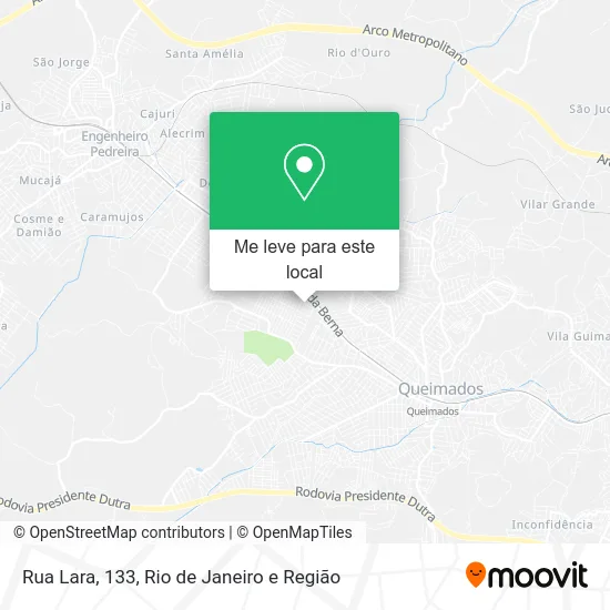 Rua Lara, 133 mapa
