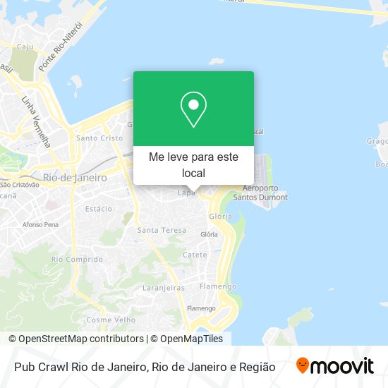Pub Crawl Rio de Janeiro mapa