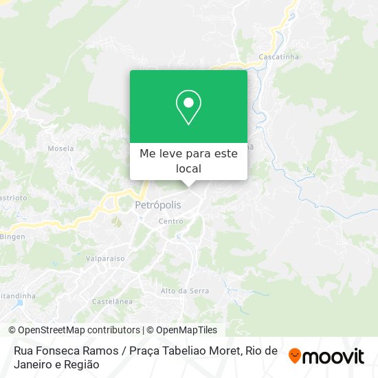 Rua Fonseca Ramos / Praça Tabeliao Moret mapa
