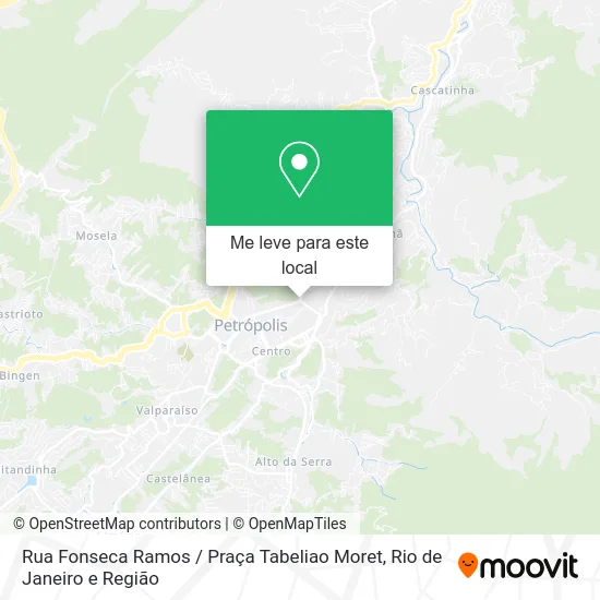 Rua Fonseca Ramos / Praça Tabeliao Moret mapa