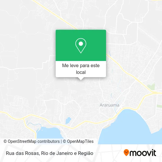 Rua das Rosas mapa
