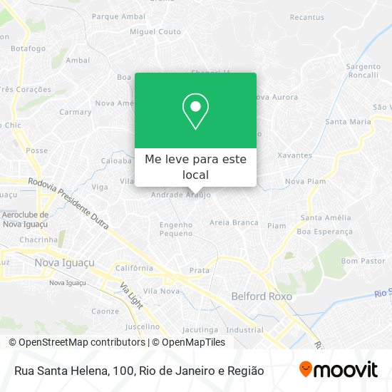 Rua Santa Helena, 100 mapa