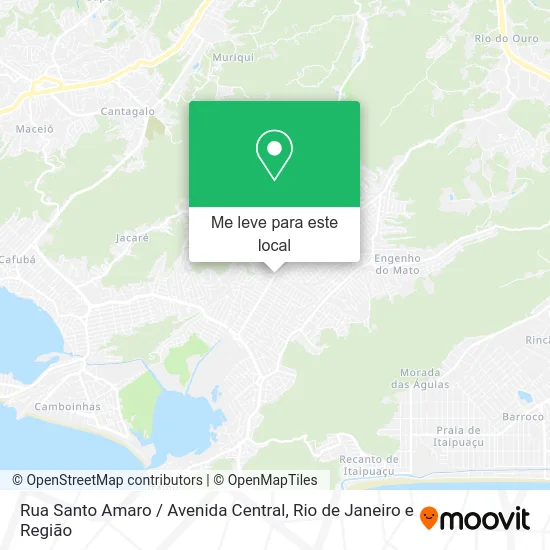 Rua Santo Amaro / Avenida Central mapa