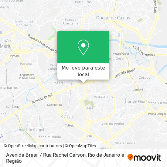 Avenida Brasil / Rua Rachel Carson mapa