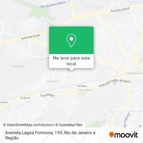 Avenida Lagoa Formosa, 195 mapa