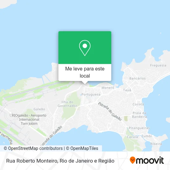 Rua Roberto Monteiro mapa
