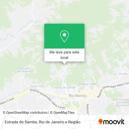 Estrada do Sambe mapa