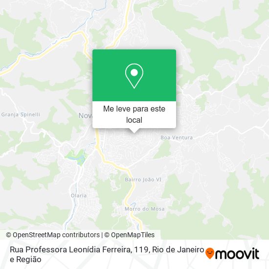 Rua Professora Leonídia Ferreira, 119 mapa