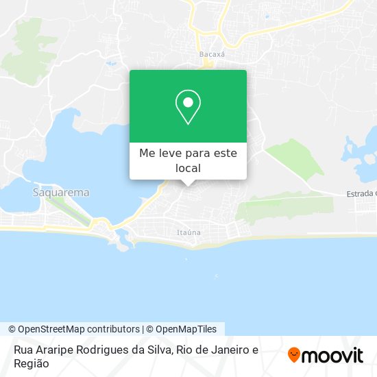 Rua Araripe Rodrigues da Silva mapa