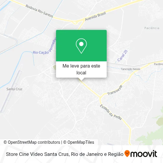 Store Cine Video Santa Crus mapa