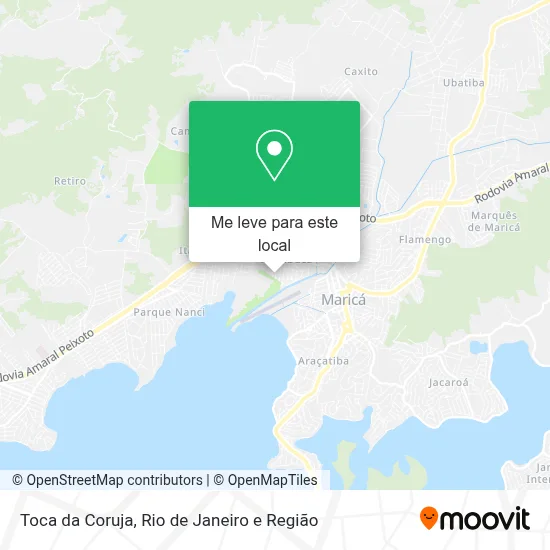 Toca da Coruja mapa