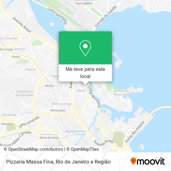 Pizzaria Massa Fina mapa